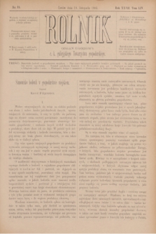 Rolnik : organ urzędowy c. k. galicyjskiego Towarzystwa gospodarskiego. R.27, T.54, Nr. 19 (10 listopada 1894)