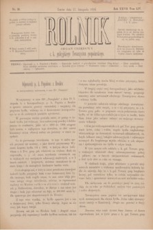 Rolnik : organ urzędowy c. k. galicyjskiego Towarzystwa gospodarskiego. R.27, T.54, Nr. 20 (17 listopada 1894)