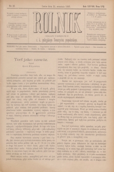 Rolnik : organ urzędowy c. k. galicyjskiego Towarzystwa gospodarskiego. R.28, T.56, Nr. 12 (21 września 1895)