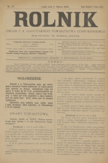 Rolnik : organ c. k. galicyjskiego Towarzystwa gospodarskiego. R.32, T.62, Nr. 10 (11 marca 1899)