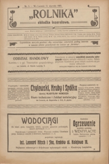 Rolnik : organ c. k. galicyjskiego Towarzystwa gospodarskiego. R.38, T.69, Nr. 3 (13 stycznia 1905) + dod.
