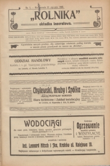 Rolnik : organ c. k. galicyjskiego Towarzystwa gospodarskiego. R.38, T.69, Nr. 5 (27 stycznia 1905) + dod.