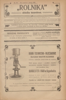 Rolnik : organ c. k. galicyjskiego Towarzystwa gospodarskiego. R.38, T.69, Nr. 10 (3 marca 1905) + dod.