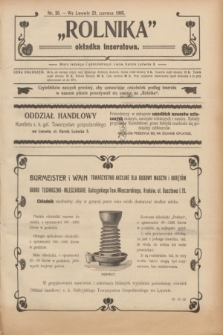 Rolnik : organ c. k. galicyjskiego Towarzystwa gospodarskiego. R.38, T.69, Nr. 26 (23 czerwca 1905) + dod.