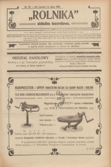 Rolnik : organ c. k. galicyjskiego Towarzystwa gospodarskiego. R.38, T.70, Nr. 29 (14 lipca 1905) + dod.