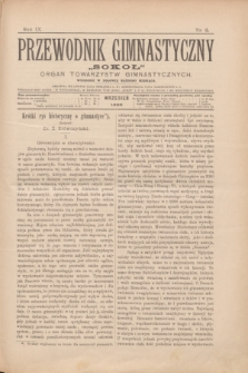 Przewodnik Gimnastyczny „Sokoł” : organ towarzystw gimnastycznych. R.9, nr 9 (wrzesień 1889)