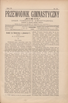 Przewodnik Gimnastyczny „Sokoł” : organ towarzystw gimnastycznych. R.9, nr 10 (październik 1889)