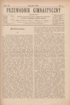 Przewodnik Gimnastyczny „Sokoł” : organ towarzystw gimnastycznych. R.11, nr 4 (kwiecień 1891)