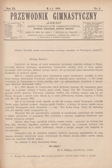 Przewodnik Gimnastyczny „Sokoł” : organ towarzystw gimnastycznych. R.11, nr 5 (maj 1891)