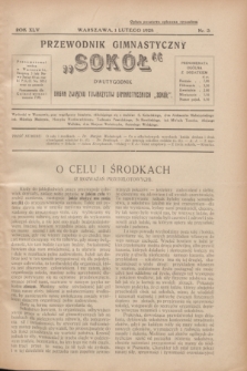 Przewodnik Gimnastyczny „Sokół” : organ Związku Towarzystw Gimnastycznych „Sokół”. R.45, nr 3 (1 lutego 1928)