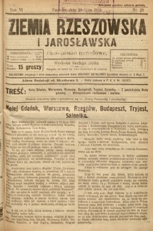 Ziemia Rzeszowska i Jarosławska : czasopismo narodowe. 1924, nr 29