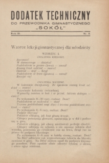 Dodatek Techniczny do Przewodnika Gimnastycznego „Sokół”. R.3, nr 5 ([maj 1927])