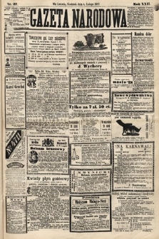 Gazeta Narodowa. 1883, nr 27