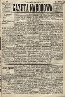 Gazeta Narodowa. 1883, nr 47