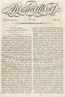 Rozmaitości : pismo dodatkowe do Gazety Lwowskiej. 1834, nr 48