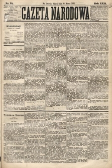 Gazeta Narodowa. 1883, nr 72