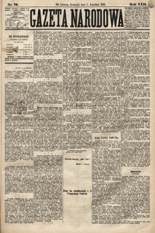Gazeta Narodowa. 1883, nr 76