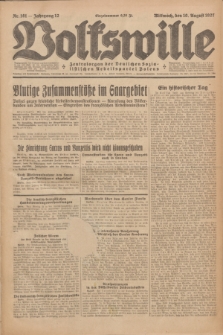 Volkswille : Zentralorgan der Deutschen Sozialistischen Arbeitspartei Polens. Jg.12, Nr. 181 (10 August 1927) + dod.
