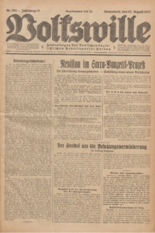 Volkswille : Zentralorgan der Deutschen Sozialistischen Arbeitspartei Polens. Jg.12, Nr. 184 (13 August 1927) + dod.