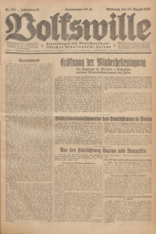 Volkswille : Zentralorgan der Deutschen Sozialistischen Arbeitspartei Polens. Jg.12, Nr. 192 (24 August 1927) + dod.