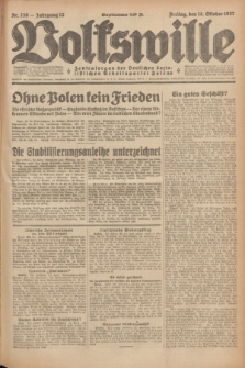 Volkswille : Zentralorgan der Deutschen Sozialistischen Arbeitspartei Polens. Jg.12, Nr. 236 (14 Oktober 1927) + dod.