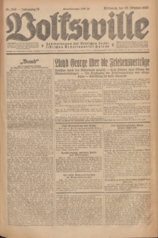 Volkswille : Zentralorgan der Deutschen Sozialistischen Arbeitspartei Polens. Jg.12, Nr. 246 (26 Oktober 1927) + dod.