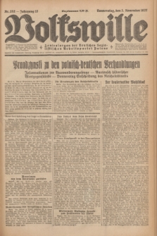 Volkswille : Zentralorgan der Deutschen Sozialistischen Arbeitspartei Polens. Jg.12, Nr. 252 (3 November 1927) + dod.