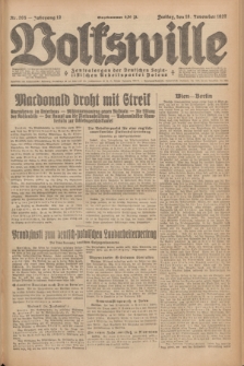 Volkswille : Zentralorgan der Deutschen Sozialistischen Arbeitspartei Polens. Jg.12, Nr. 265 (18 November 1927) + dod.