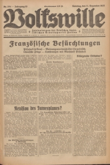 Volkswille : Zentralorgan der Deutschen Sozialistischen Arbeitspartei Polens. Jg.12, Nr. 284 (11 Dezember 1927) + dod.