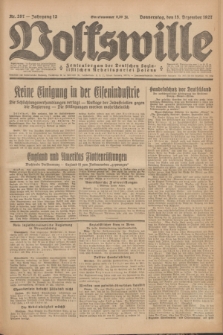 Volkswille : Zentralorgan der Deutschen Sozialistischen Arbeitspartei Polens. Jg.12, Nr. 287 (15 Dezember 1927) + dod.