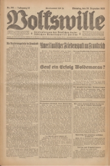 Volkswille : Zentralorgan der Deutschen Sozialistischen Arbeitspartei Polens. Jg.12, Nr. 291 (20 Dezember 1927) + dod.