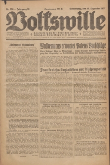 Volkswille : Zentralorgan der Deutschen Sozialistischen Arbeitspartei Polens. Jg.12, Nr. 298 (29 Dezember 1927) + dod.