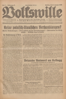 Volkswille : Zentralorgan der Deutschen Sozialistischen Arbeitspartei Polens. Jg.13, Nr. 5 (6 Januar 1928) + dod.