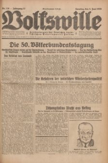 Volkswille : Zentralorgan der Deutschen Sozialistischen Arbeitspartei Polens. Jg.13, Nr. 126 (3 Juni 1928) + dod.