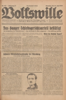 Volkswille : Zentralorgan der Deutschen Sozialistischen Arbeitspartei Polens. Jg.13, Nr. 132 (12 Juni 1928) + dod.