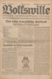 Volkswille : Zentralorgan der Deutschen Sozialistischen Arbeitspartei Polens. Jg.13, Nr. 261 (13 November 1928) + dod.