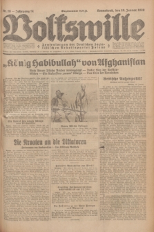 Volkswille : Zentralorgan der Deutschen Sozialistischen Arbeitspartei Polens. Jg.14, Nr. 16 (19 Januar 1929) + dod.