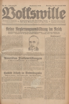 Volkswille : Zentralorgan der Deutschen Sozialistischen Arbeitspartei Polens. Jg.14, Nr. 23 (27 Januar 1929) + dod.