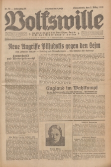 Volkswille : Zentralorgan der Deutschen Sozialistischen Arbeitspartei Polens. Jg.14, Nr. 51 (2 März 1929) + dod.