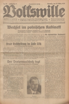 Volkswille : Zentralorgan der Deutschen Sozialistischen Arbeitspartei Polens. Jg.14, Nr. 58 (10 März 1929) + dod.