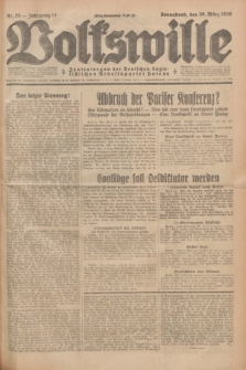 Volkswille : Zentralorgan der Deutschen Sozialistischen Arbeitspartei Polens. Jg.14, Nr. 75 (30 März 1929) + dod.