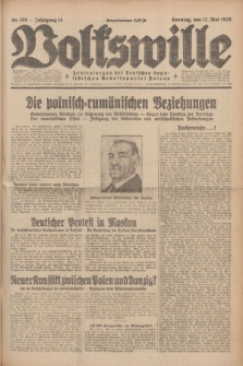Volkswille : Zentralorgan der Deutschen Sozialistischen Arbeitspartei Polens. Jg.14, Nr. 108 (12 Mai 1929) + dod.