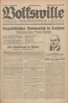 Volkswille : Zentralorgan der Deutschen Sozialistischen Arbeitspartei Polens. Jg.14, Nr. 109 (14 Mai 1929) + dod.