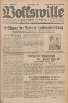 Volkswille : Zentralorgan der Deutschen Sozialistischen Arbeitspartei Polens. Jg.14, Nr. 113 (18 Mai 1929) + dod.