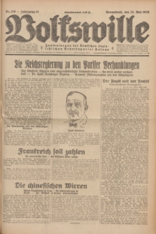Volkswille : Zentralorgan der Deutschen Sozialistischen Arbeitspartei Polens. Jg.14, Nr. 118 (25 Mai 1929) + dod.