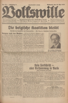 Volkswille : Zentralorgan der Deutschen Sozialistischen Arbeitspartei Polens. Jg.14, Nr. 121 (29 Mai 1929) + dod.