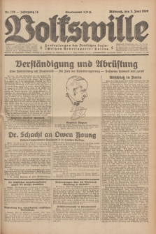Volkswille : Zentralorgan der Deutschen Sozialistischen Arbeitspartei Polens. Jg.14, Nr. 126 (5 Juni 1929) + dod.