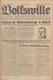 Volkswille : Zentralorgan der Deutschen Sozialistischen Arbeitspartei Polens. Jg.14, Nr. 135 (15 Juni 1929) + dod.