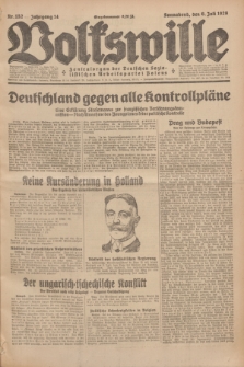 Volkswille : Zentralorgan der Deutschen Sozialistischen Arbeitspartei Polens. Jg.14, Nr. 152 (6 Juli 1929) + dod.