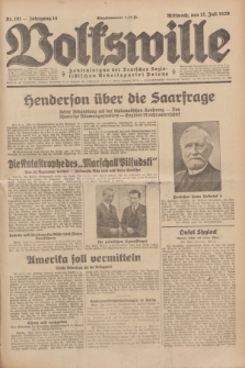 Volkswille : Zentralorgan der Deutschen Sozialistischen Arbeitspartei Polens. Jg.14, Nr. 161 (17 Juli 1929) + dod.